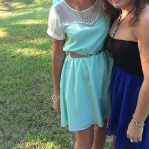 Mint Green Retro Style Dress